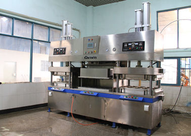 Chaîne de production moulée qui respecte l'environnement de plateau de plat de boîte à nourriture de machine de fabrication de plat de pâte à papier