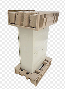 Ligne semi-automatique réutilisée de plateau d'oeufs de machine de bâti de pulpe de papier avec le dessiccateur
