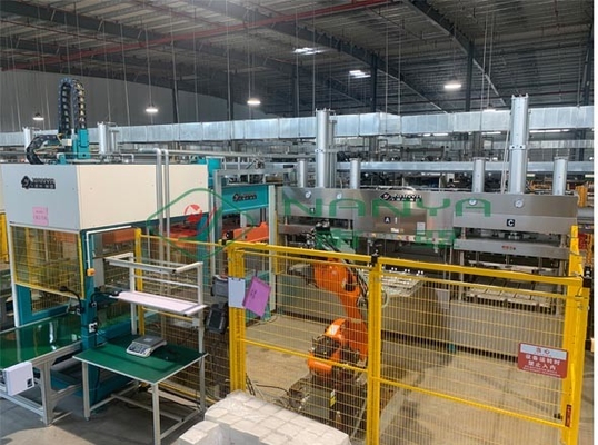 Machine de moulage de pâte de canne à sucre entièrement automatique de grande capacité 6000 pièces/h