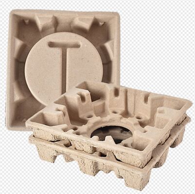 Machine entièrement automatique de moulage de pâte à papier pour emballages électroniques industriels internes / Machine de fabrication d'emballages industriels en pâte à papier