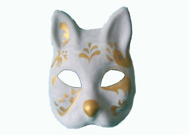 Masque réutilisé de chat de produits moulé par pulpe pour des accessoires de costume de partie de Madame