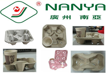 Les produits moulés par pulpe de support de tasse de café avec la bons plasticité/appui adaptent aux besoins du client