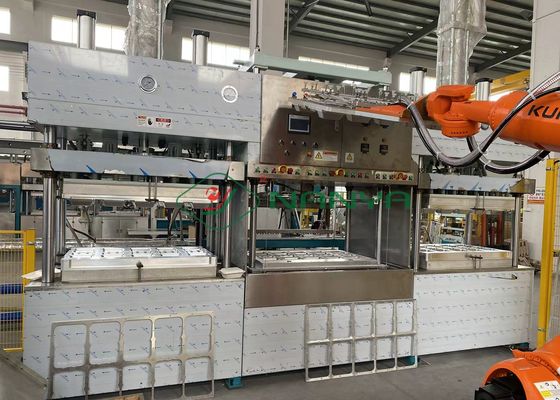 Machine de fabrication de contenants alimentaires en pulpe / Machine de fabrication de produits de vaisselle en pulpe