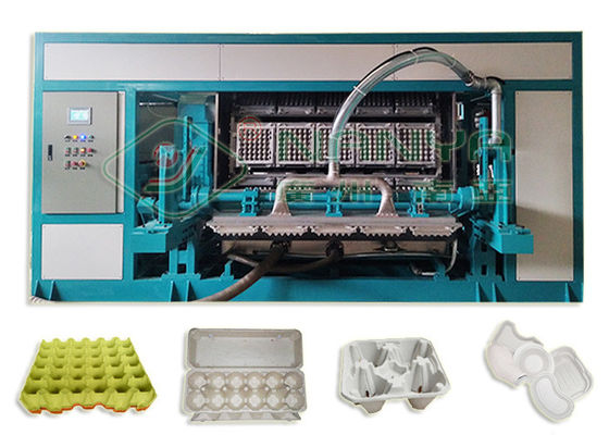 Machine entièrement automatique de fabrication de plateaux à œufs en papier recyclé