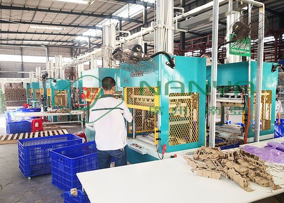 Pulpe de papier moulant la presse chaude formant la machine pour le carton d'oeufs/support de tasse